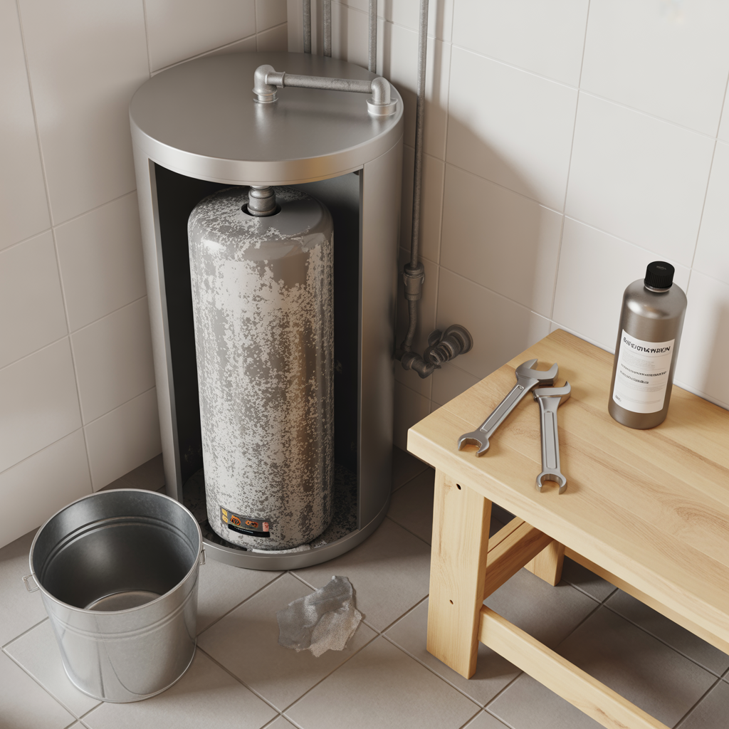 kalk i varmvattenberedare tecken rensning och kostnad
